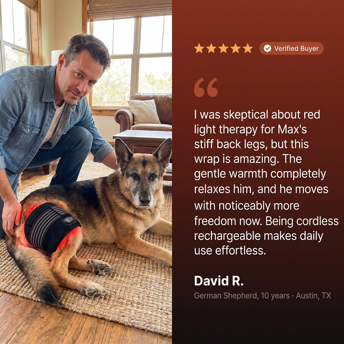 Nuzzlure™ Wireless Red Light Therapy Device for Dogs